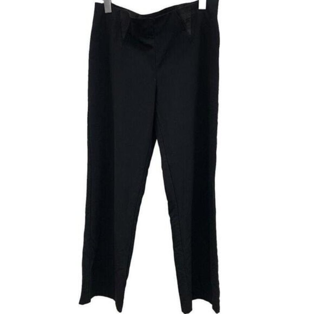 Vintage Bali Womens Black Dress Elastic Waist Pull On Pants Size 8​​​